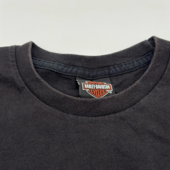 Harley Davidson American Legend Shirt Eagle Flag Bravado Made In USA Medium 2015 - Picture 7 of 12